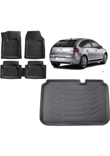 Citroen C4 2007 Model 3D Bagaj Havuzu ve 4d Luxury Havuzlu Paspas