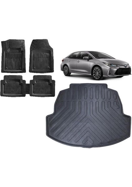 Toyota Corolla Sedan 2020 Model 3D Bagaj Havuzu ve 4d Luxury Havuzlu Paspas