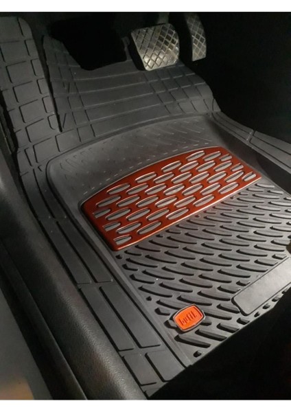 Audi A4 B8 Stw 2008-2016 Krom Kırmızı Lüx 4d Havuzlu Oto Paspas Takımı