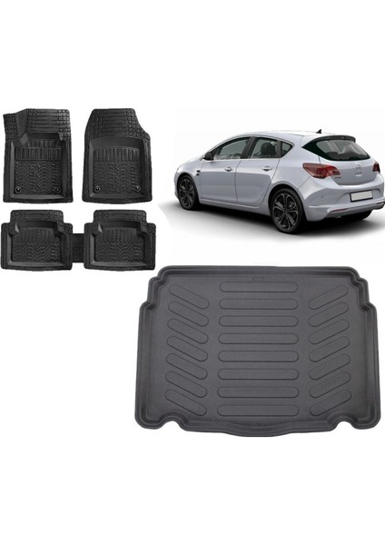 Opel Astra J Hatchback 3D Bagaj Havuzu ve 4d Luxury Havuzlu Paspas