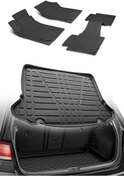 Skoda Superb 2008-2015 4d Premium Paspas ve 3D Bagaj Havuzu