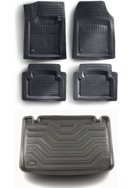 Bmw 3 Serisi E90 2004-2013 4d Kutulu Uyumlu Paspas ve 3D Bagaj Havuzu