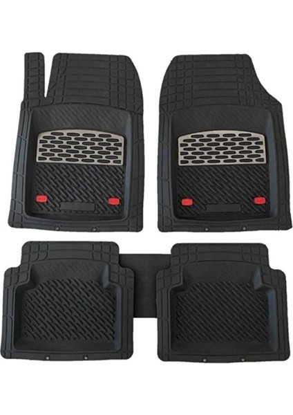 Opel Corsa B 1993-2000 3D Bagaj Havuzu ve Krom Karbon Paspas