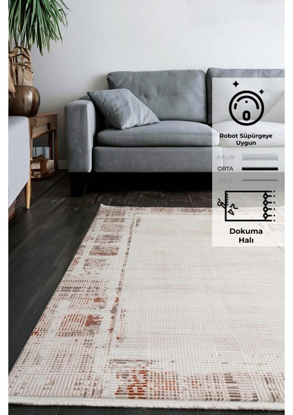 Konfor Elex 5202 Salon Mutfak Oturma Odası Halısı Modern Dokuma Halı160x230