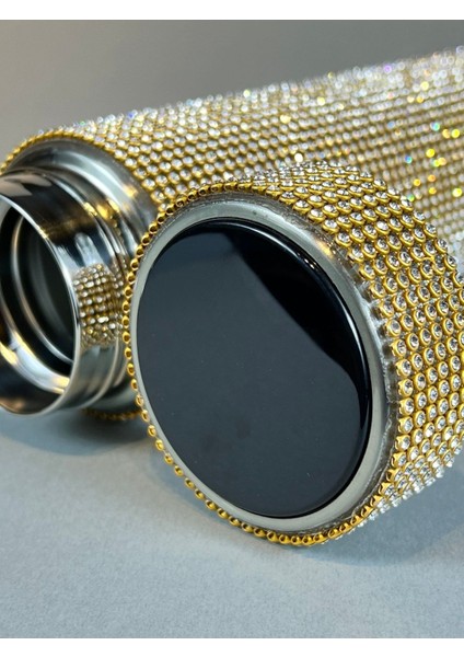 Gold Çerçeveli Taşlı 500 ml Paslanmaz Çelik Termos fiyatları