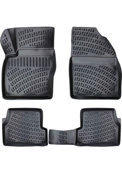 Ford Focus 2 2005-2010 Uyumlu 3D Havuzlu Paspas