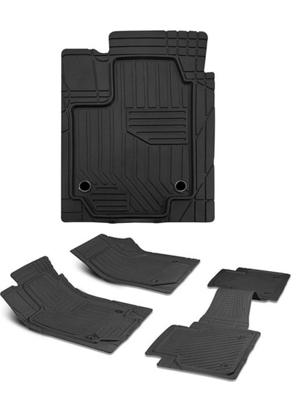 Porsche 924 Araca Uyumlu Siyah 4d Premium Havuzlu Oto Paspas Takımı