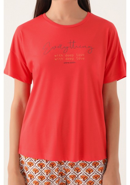 8822 Love Kadın Kısa Kol Pijama Takımı fiyatları