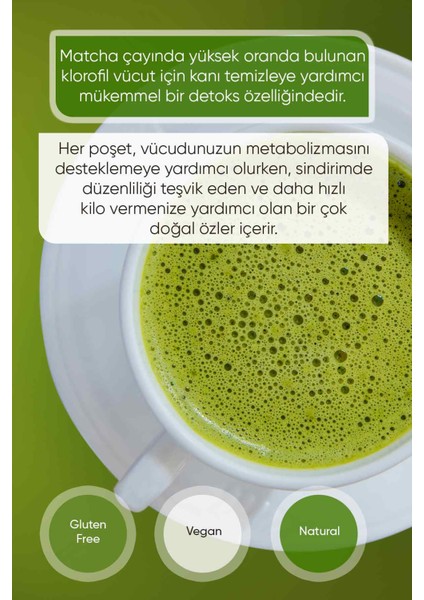 Iluvia Matcha Prime Japanese Çilek Aromalı Detox Burner Form Çayı 1 Kutu indirimleri