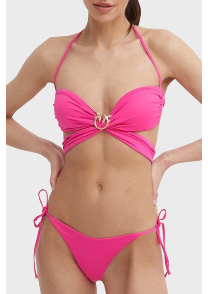 Yanlardan Bağlamalı Streç Jarse Bikini Altı Bayan Bikini Altı 101268 A1PM N17