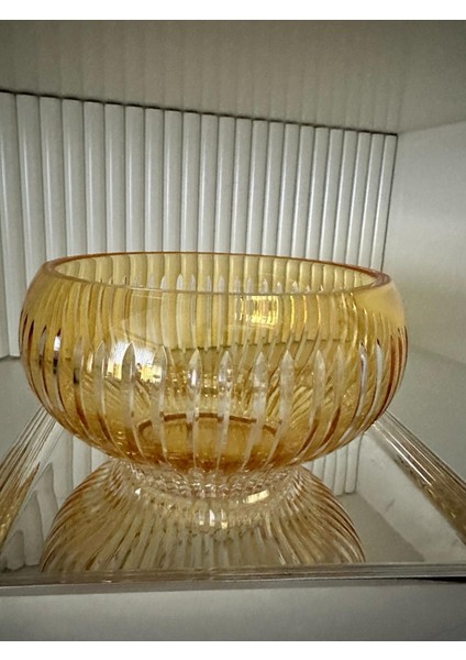 Kristal Kesme Yuvarlak Cam Salata Kasesi modelleri