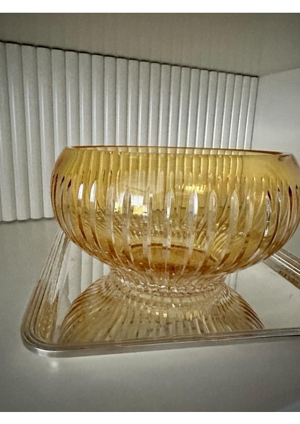 Kristal Kesme Yuvarlak Cam Salata Kasesi fırsatları