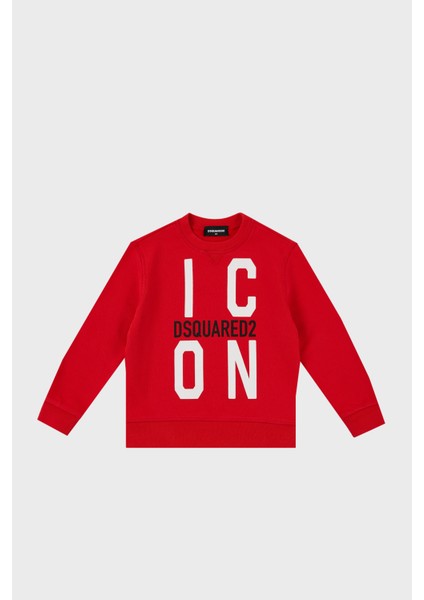 Pamuklu Bisiklet Yaka Çocuk Sweat DQ0245 D002Y Sweat DQ0245