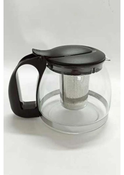 Tekno Trust 1 - 1,99 L Süzgeçli Cam Demlik 1250 ml Çaycı Demliği Özel Paslanmaz Çelik Cam