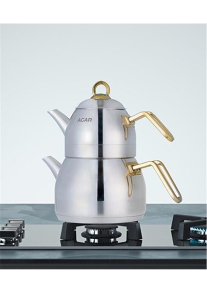 Tekno Trust Alexi-Gold Mini Boy Çaydanlık Tk.(Metal Kulp) XRD-21-0458/6