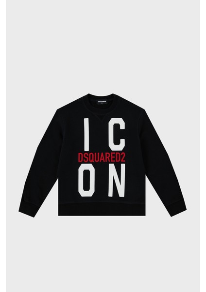 Pamuklu Bisiklet Yaka Çocuk Sweat DQ0245 D002Y Sweat DQ0245