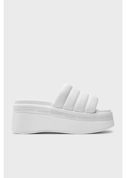 Logo Dolgulu Platform Sandalet Bayan Sandalet EN0EN02455 Ybl