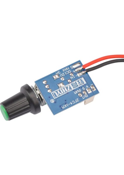 Dc 12V Pwm Fan Hız Kontrol Devresi Zfc4-1km Ayar Potlu Anahtarlı Pc Cpu