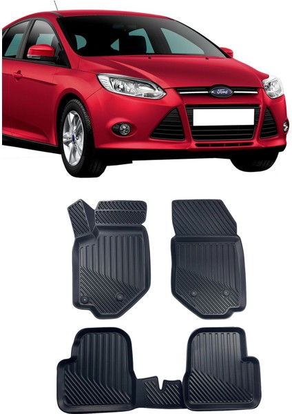 Ford Focus 3 2011-2014 3D Havuzlu Paspas