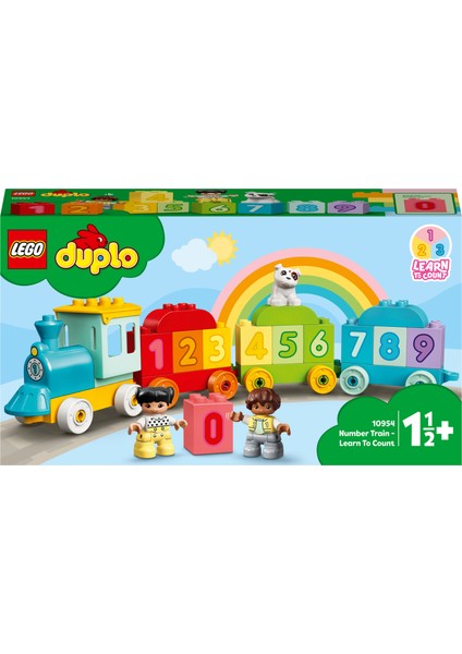 DUPLO® İlk Sayı Treni Saymayı Öğren 10954 - 18 Ay ve Üzeri Çocuklar İçin Sayma Yetisini Geliştiren Eğitici Oyuncak Yapım Seti (23 Parça)