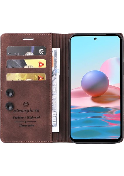 Xiaomi Redmi Not 10 4g Için Flip Case Cüzdan Kılıf Kapak Çevirin (Yurt Dışından)