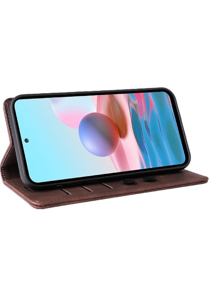 Xiaomi Redmi Not 10 4g Için Flip Case Cüzdan Kılıf Kapak Çevirin (Yurt Dışından)