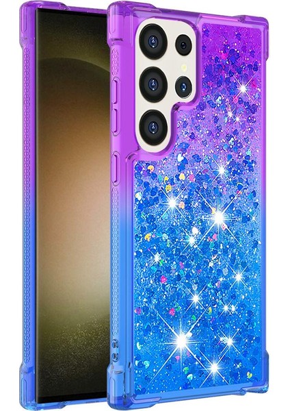 Samsung Galaxy S24 Ultra 5g Akan Sparkle Hareketli Kapak Temizle (Yurt Dışından)