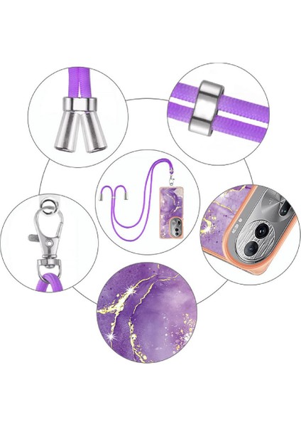 Oppo Oppo 11 Pro 5g Tampon Mermer Anti-Scratch Yumuşak Crossbody Için Kılıf (Yurt Dışından)
