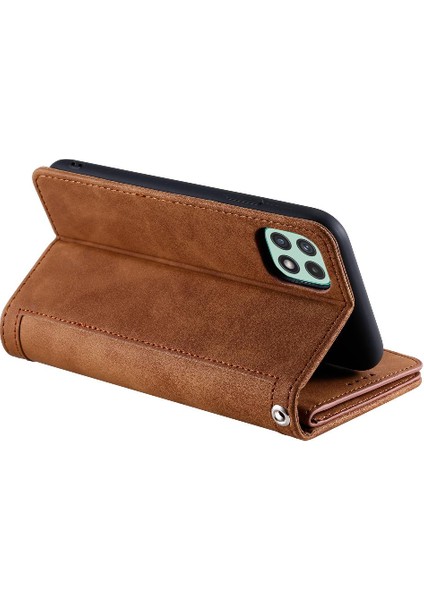 Samsung Galaxy A22 5g Cüzdan 9 Kart Yuvaları Kickstand Pu Için Flip Case (Yurt Dışından) indirimleri