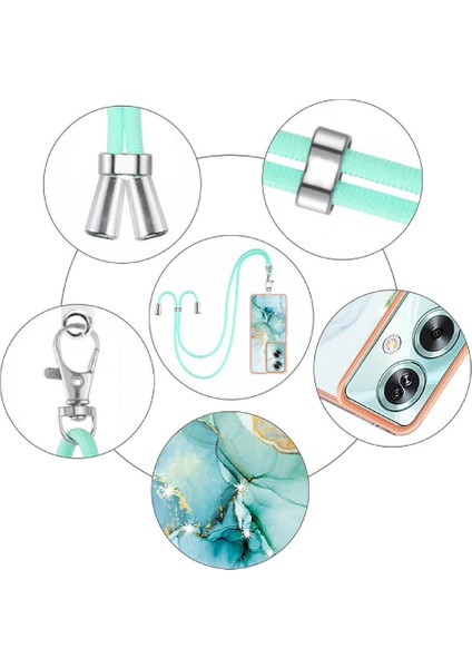 Oppo A79 5g Tampon Anti-Çizik Yumuşak Mermer Crossbody Kordon Için Kılıf (Yurt Dışından) fırsatları