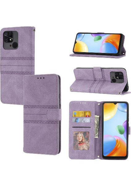 YH Mall Xiaomi Redmi 10C Kickstand Manyetik Kapatma Darbeye Vaka Için Flip Case (Yurt Dışından)