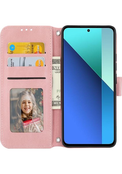Xiaomi Redmi Not 13 Için Flip Case 4g Darbeye Koruyucu Kickstand Pu (Yurt Dışından)