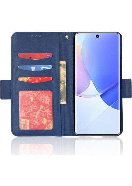 Huawei Nova 9 Için Kılıf Yan Toka Kart Yuvaları Tutucu Cüzdan Pu Deri (Yurt Dışından)