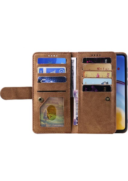 Huawei P40 Pro Cüzdan Pu Deri 9 Kart Yuvaları Kickstand Için Flip Case (Yurt Dışından) fırsatları
