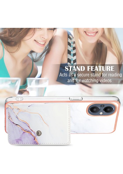 Oneplus Nord N20 5g Ince Cüzdan Mermer Yumuşak Tpu Tampon Kart Yuvaları Için Kılıf (Yurt Dışından) indirimleri