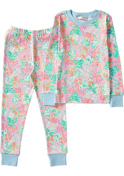 Lilly Pulitzer Isle Be Back Kız Çocuk Organik Pijama Takımı
