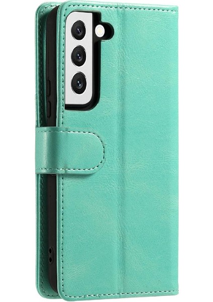 Samsung Galaxy S22 Artı Pu Deri Cüzdan Kickstand 6 Kart Için Flip Case (Yurt Dışından)