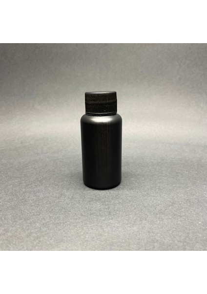 50 cc Siyah Pe Plastik Şişe Beyaz Kapaklı 50 ml Kapaklı Plastik Şişe x 10 Adet