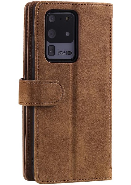 Samsung Galaxy S21 Ultra Kordon Cüzdan Pu Deri 9 Kart Için Flip Case (Yurt Dışından) indirimleri