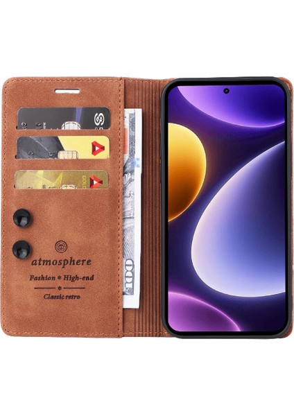 Xiaomi Poco F5 Için Flip Case Deri Kılıf Cüzdan Basit Iş Çevirme (Yurt Dışından) fırsatları