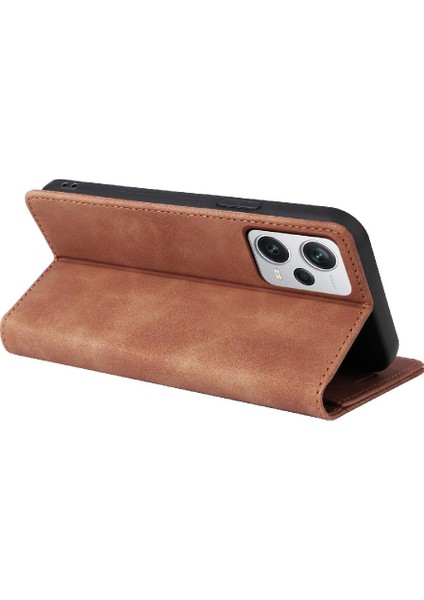 Xiaomi Redmi Not 12 Için Flip Case Pro Artı Cüzdan Darbeye Basit Kılıf (Yurt Dışından)