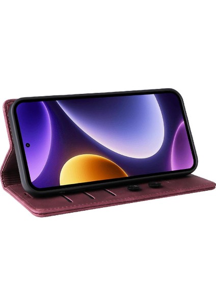 Xiaomi Poco F5 Için Flip Case Deri Kılıf Cüzdan Basit Iş Çevirme (Yurt Dışından) fırsatları