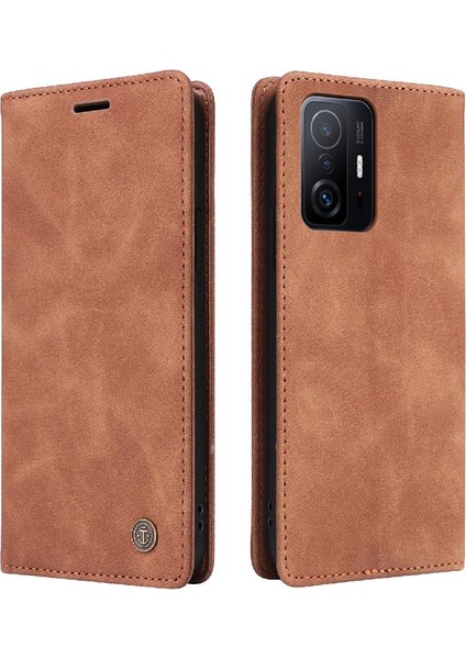 Xiaomi 11T Cüzdan Için Flip Case Basit Iş Darbeye Kapak Çevirin (Yurt Dışından)