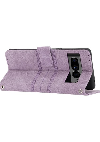 Google Piksel 7 Pro Için Flip Case Pu Deri Cüzdan Kılıf Darbeye (Yurt Dışından)