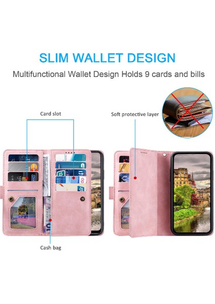 Xiaomi Redmi Not 13 Için Flip Case 4g Kordon Pu Deri Cüzdan Kickstand (Yurt Dışından)