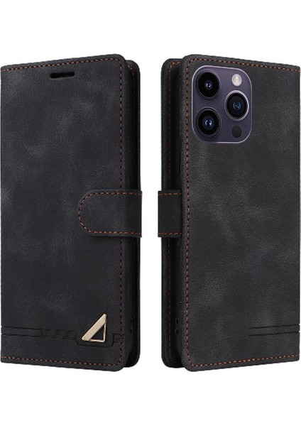 Iphone 14 Için Flip Case Pro Max Kapak Çevirin Cüzdan Darbeye Deri Kılıf (Yurt Dışından)