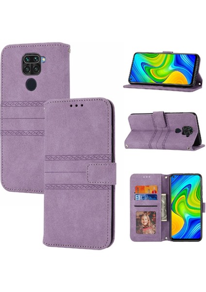 Xiaomi Redmi Not 9 Için Flip Case 4g Cüzdan Kılıf Kickstand Pu Deri (Yurt Dışından)
