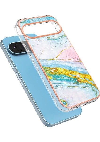 Google Piksel 9 Pro 5g Mermer Desen Ince Tpu Yumuşak Tampon Için Kılıf (Yurt Dışından) modelleri