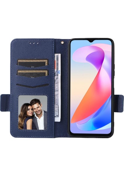 Onur Için Kılıf X6A 4g Pu Deri Kart Yuvaları Tutucu Yan Toka Manyetik (Yurt Dışından)