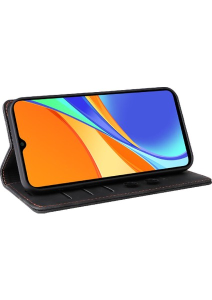 Xiaomi Redmi 9c Için Flip Case Basit Iş Kılıf Darbeye (Yurt Dışından)